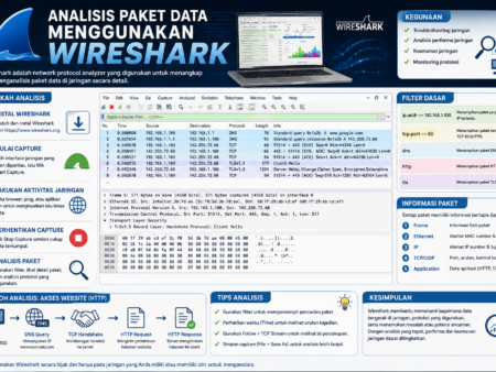Analisis Paket Data Menggunakan Wireshark