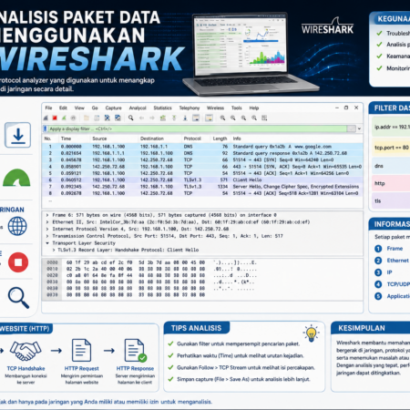 Analisis Paket Data Menggunakan Wireshark
